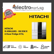 HITACHI R-HW620RS - XK/XW/X 6 Door Fridge 475L