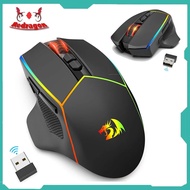 Redragon M814RGB-PRO 2.4G/Wired/Bluetooth Triple Modes Gaming Mouse 8000DPI Ergonomics with Rapid Fi