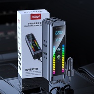 Yashinuo Atmosphere lights car inverter 4 in1 220V super fast charging 12V24V universal multifunctio