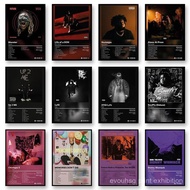 KSUMRET Rapper Album Cover Canvas Wall Art Print Poster Vintage Decorative Painting Home Decor Music