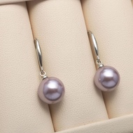 Seawater Shell Imitation Pearl Earrings Ladies Temperament All-Match 8-12mm Round Shell Bead Earring