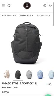 Moral 背囊 Umago Stag Unisex Backpack 21L Black