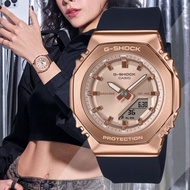[Original] Casio G-Shock GM-S2110PG-1A4 Pink Gold Octagonal Design Analog Digital Watch