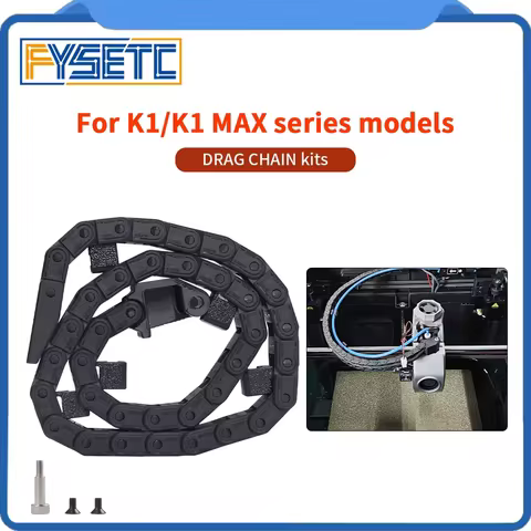 For Creality K1 K1max Open Drag Chain Bridge Type 6x10mm Cable Carrier with Printparts For K1 K1max 