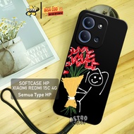 Xiaomi Redmi 15C 4G Case - Redmi 15C Case with Cute Matte Luxury Motif - Redmi 15C 14C 13C 12C Redmi