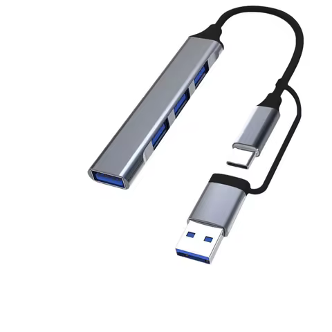 4-in-2 multi-port splitter USB C and USB hub are suitable for PC/Xiaomi/Lenovo/ MacBook pro/Air/iPad