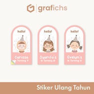 [10 pcs] Roundtop Birthday Stickers GISH31-40 by Grafichs