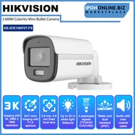 HIKVISION DS-2CE10KF0T-FS 5MP 3K 3.6MM IP67 ColorVu Audio Fixed Mini Bullet Camera