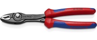 Knipex 82 02 200 TwinGrip Slip Joint Pliers Atramentized Front Power Strip Pliers 200 mm Black
