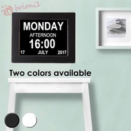[READY STOCK] Digital Clock Dashboard Date Large Time Dementia LCD Screen Alarm Clock（UK plug）