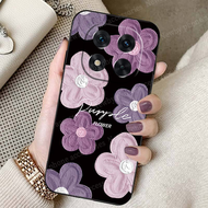 เคส Redmi Note 14 Pro 5G เคส Redmi Note 14 Pro Plus เคส Redmi Note 14 5G เคสโทรศัพท์ดอกไม้สีม่วง เคส