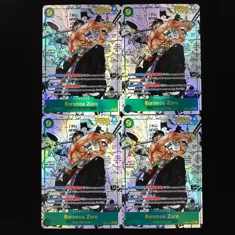 One Piece TCG OPCG English Zoro Manga Card OP06-118 Zoro 9 Cost Green Zoro Textured Foil Card