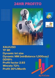 โปรแกรมระบบเทรดอัตโนมัติ 24Hr profito ระบบ Scalping trade EA Xau/Usd M1 MT4 ขยันทำกำไรทั้งวันทั้งคืน