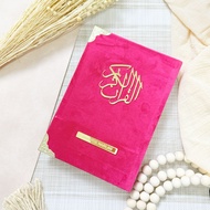 Qalyma Al-Quran Custom  Velvet Baldu Hantaran & Hadiah Saiz A5 - TAGGING