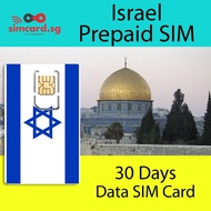 🇮🇱 Israel Prepaid SIM Card (Data Only SIM Card) - 4G LTE / 3G Data by SIMCARD.SG