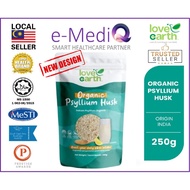Love Earth Organic Psyllium Husk / Sekam Psyllium 250g (Exp: Dec/2027)
