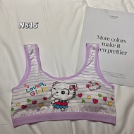 Tee Verse Children's Underwear Girls' Soft And Comfortable Foam Bra 8-16 Years Old Bust 20-34 Inches