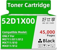 52D1X00 52D1X0E 521X 52D1H00 52D1H0E 521H Black Toner Cartridge Compatible with Lexmark ONLY for MS7