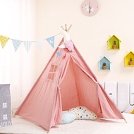 khemah kanak2 Triangle Tent Indian Children's Tent Cotton Carva Tipi Teepee Tent For Kids Playhouse 