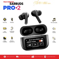 Premium A9 Pro 2 Smart Touch Screen Bluetooth Earphone ANC Noise Cancelling Wireless Bluetooth Earbu