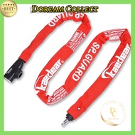 Kaedear Bike Lock Chain Lock with Key, 1500mm Length, Square Chain Diameter 6mm, High Durability Cyl