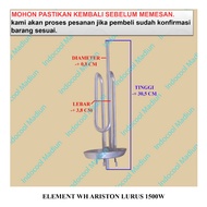 EWAL15 ELEMENT WATER HEATER ELEMENT/ ARISTON STRAIGHT 1500W WATER HEATER ELEMENT/