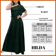 ✦ ♒ ┤ Hilda Dress One Shoulder Dress Bridesmaids Dress Ninang Dress Taytay Supplier