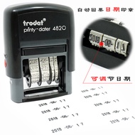 Zhuoda Self-Inking Date Stamp4820Adjustable automatic flip-over production date label coding in Engl