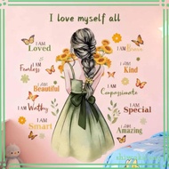 [ShiwakiffMY] Inspirational Quotes Wall Sticker Wall Decor Butterfly Motivational Wall Decal