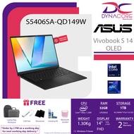 ASUS Vivobook S 14 OLED S5406SA-QD149W Laptop (U7 258V/32G/1T/14"OLED/ACR/W11H) 2Years warranty