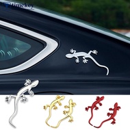 TIMEKEY 1Pc 3D Metal Gecko Car Truck Sticker Lizard Gecko Sticker Badge Badge Sticker Accessories Fo