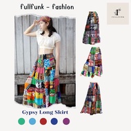 Full Funk Long Skirt Bohemian Style Fabric Extension