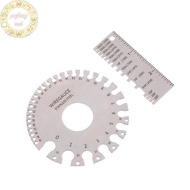 PURED 0-36 Round AWG SWG Wire Gauge Thickness Ruler Gauge Diameter Stainless Steel Measurer Tool Wel