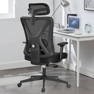 【24 Hours Shipping】 Ergonomic Office Chair Gaming Chair Swivel Computer Desk Chair 3D Armrests And Headrest Black Furniture