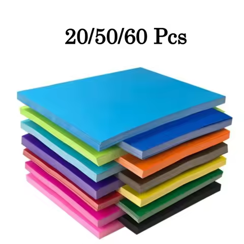 20-60 Sheets A4 Colored Cardstock 180GSM 10-30 Assorted Colors Thick Craft Paper for DIY Art Scrapbo