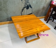 โต๊ะญี่ปุ่นเหลี่ยมพับใหญ่ 90 เซน โต๊ะ โต๊ะพับ โต๊ะพับญี่ปุ่น โต๊ะญี่ปุ่น โต๊ะไม้ โต๊ะไม้สัก โต๊ะอาหา