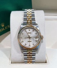 👑[現貨]🔥🔥Rolex Datejust 勞力士日誌型系列 68273 銀電腦面鑽 31mm表徑 間18k金 自動機械 有保卡 rolex submariner/rolex daytona/role