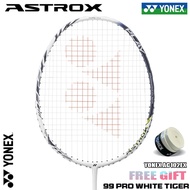 【100% original】 YONEX ASTROX 99 PRO White Tiger Badminton Racket Full CarbonSingle 4U 26-30Lbs 83g M