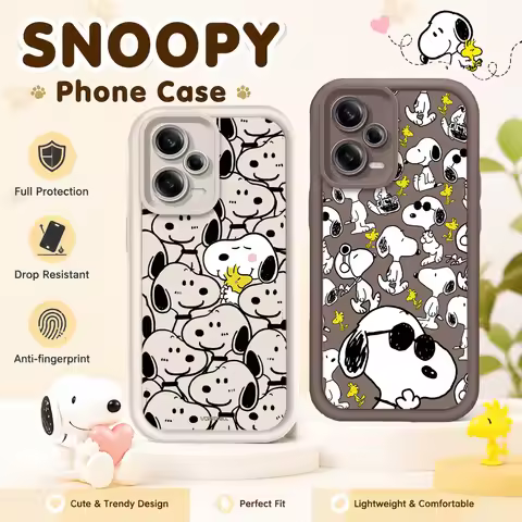 Anime Cute Puppy S-Snoopy Case for Xiaomi Redmi 15 13 12 15C 14C 14R 13C 12C 10C 4G 5G A5 A4 A3 Turb
