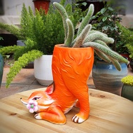 Special Flower Pot for Nine-Tail Fox Creative Outdoor Garden Courtyard Resin Decorations Succulent P