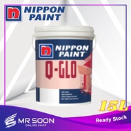 NIPPON PAINT Q-Glo 15L Interior Paint/Cat Dalam Kilat/Nippon Paint/Interior Paint/ Q/GLO/Q Glo /Satin Glo