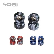 YOMI Fingerboard Wheels Swirls Series size 7.5*4.8mm Bearing Abec 3 | Fingerboard Wheels