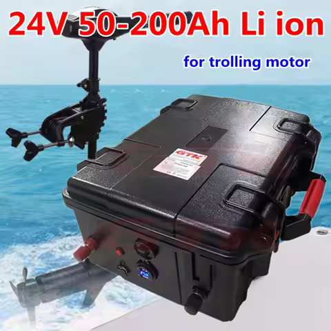 Rechargeable 24V 50Ah 60Ah 80Ah 100Ah 120Ah 150Ah 200Ah Lithium Li Ion Battery 24v For Trolling fish