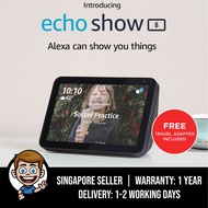 Introducing Echo Show 8 - HD 8  Smart Display with Alexa - Charcoal / Sandstone
