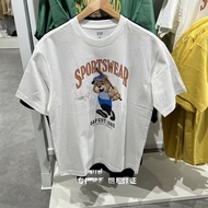 GAA's Bear Print Loose Short Sleeve T-shirt