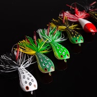 Jump Frog Bait 9g Floating Weedless with Double Sharp Hooks Simulation Snake Head Lure