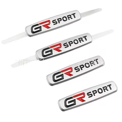3D Metal GR SPORT Nameplate Badge Seat Sticker Sticker for Toyota Corolla RAV4 Highlander Camry C-HR