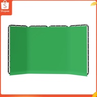 Andoer 2.4x4M/ 7.87x13.12FT Large Collapsible Green Screen Backdrop Stand Kit with Storage Bag for P
