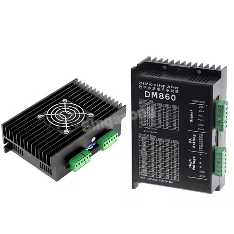 Stepper Motor Drive Controller DM860/DM860H With fan Drive 24~80V DC 7.2A For Nema 17 Nema 23 34/42/