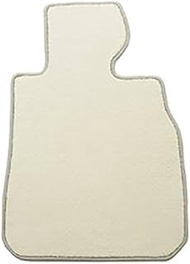 ZERO Floor Mats for Subaru Impreza H19/6~GH2,3,7,8,Pastel White Ivory with Heel Pad